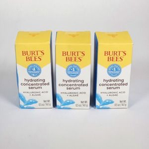 (3) Burt's Bees Hydrating Concentrated Serum with Hyaluronic Acid + Algae 0.5 oz